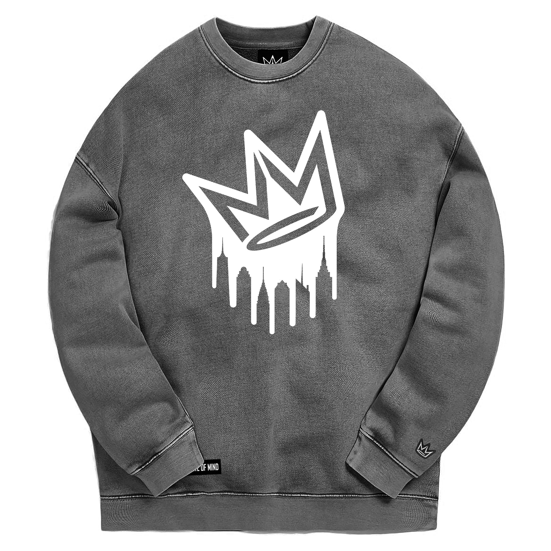 Dripping Crown Logo Crewneck Sweatshirt by NY State of Mind®
