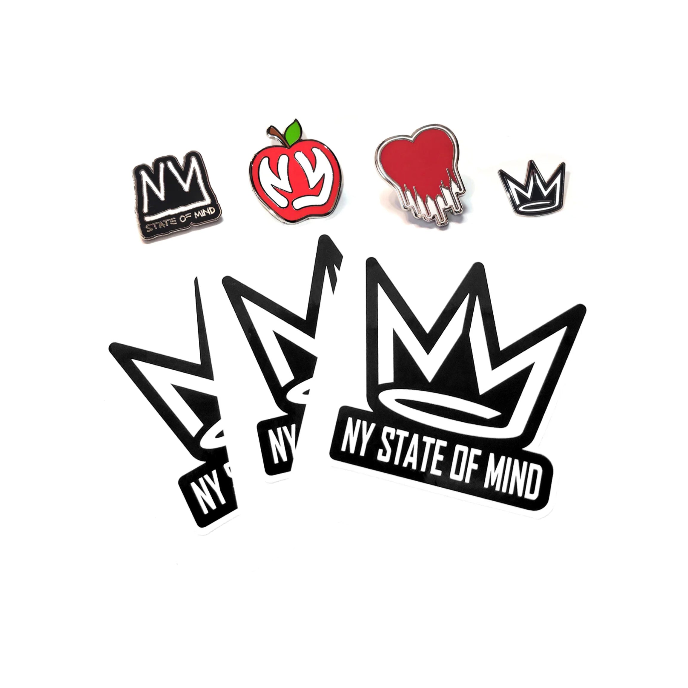 NY Crown Logo enamel pins by NY State of Mind