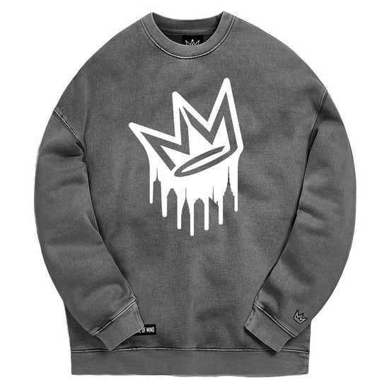 Dripping Crown Logo Crewneck Sweatshirt