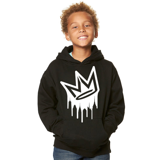 Kid's Dripping Crown Logo Hoodie