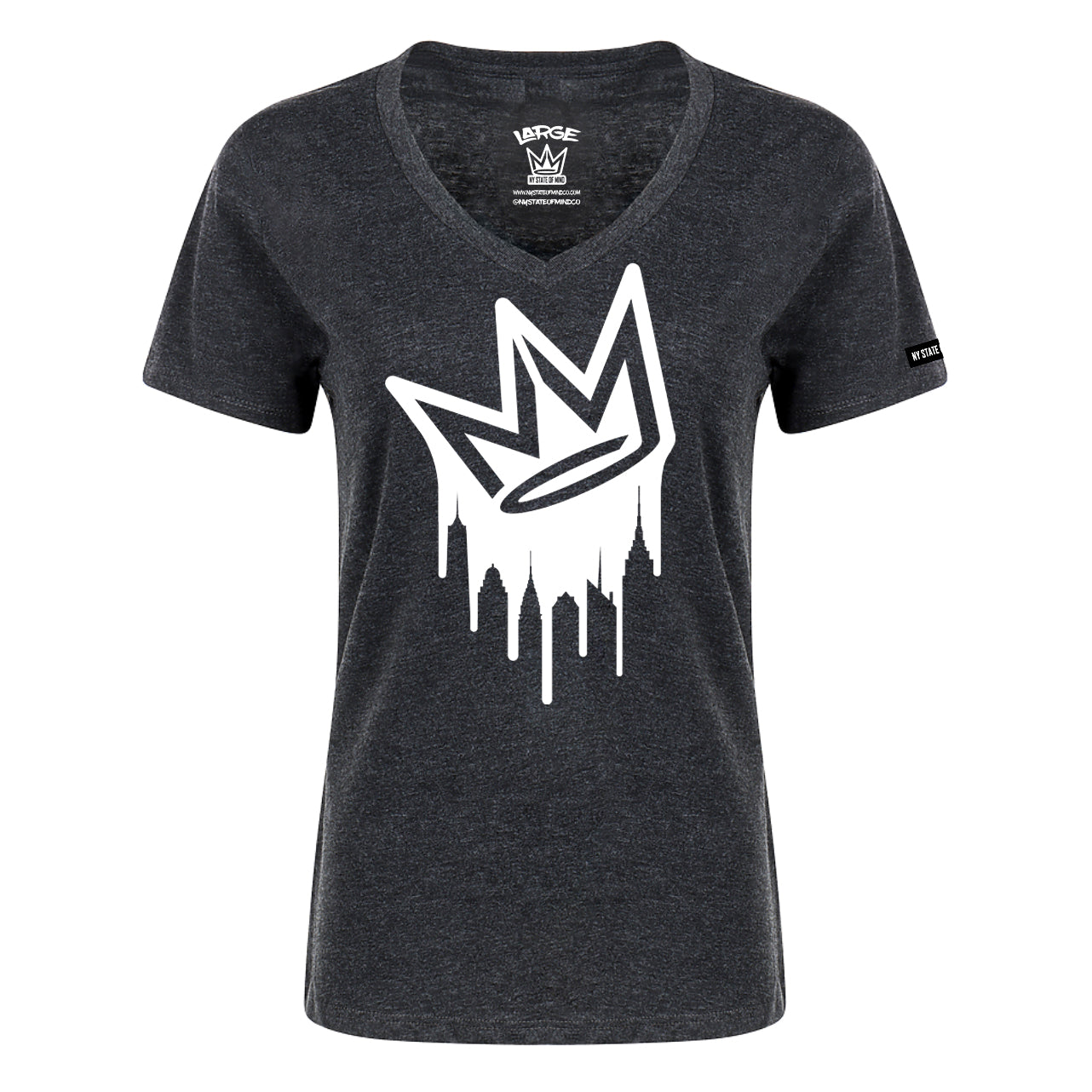 Dripping Crown Logo Ladies T-Shirt