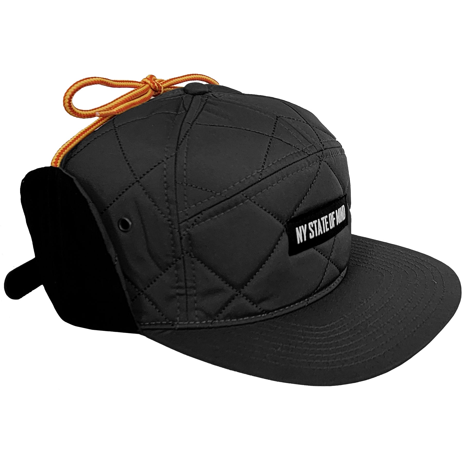 NY State of Mind® 5 Panel Hats Black Quilted Hunter's 5 Panel Hat