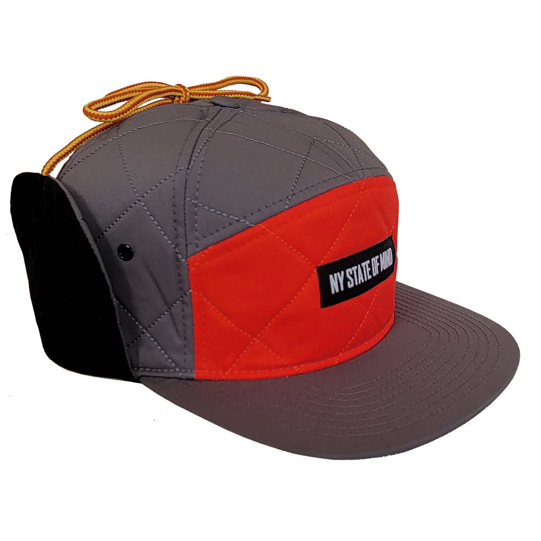 NY State of Mind® 5 Panel Hats Gray Quilted Hunter's 5 Panel Hat