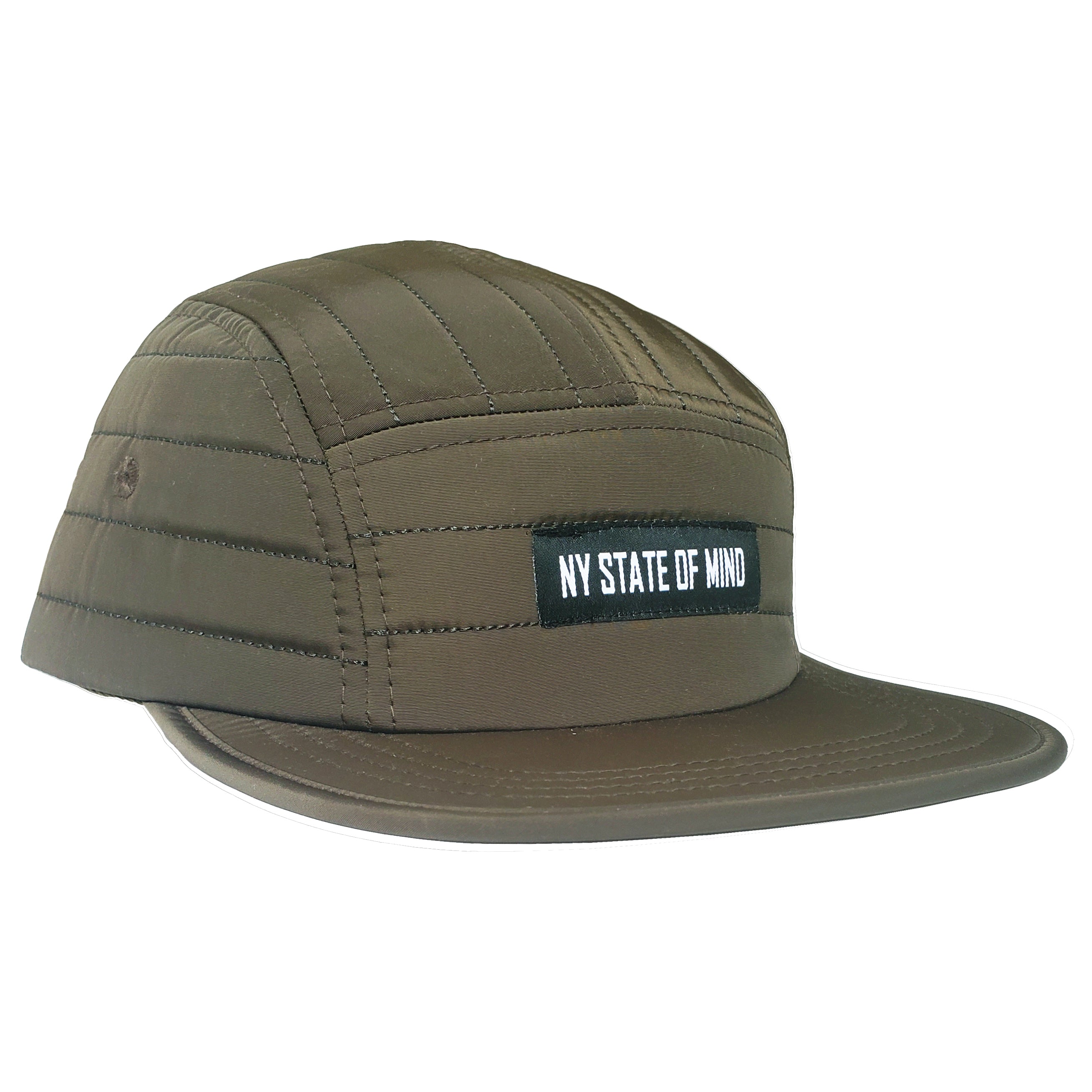 NY State of Mind® 5 Panel Hats Olive Quilted 5 Panel Hat