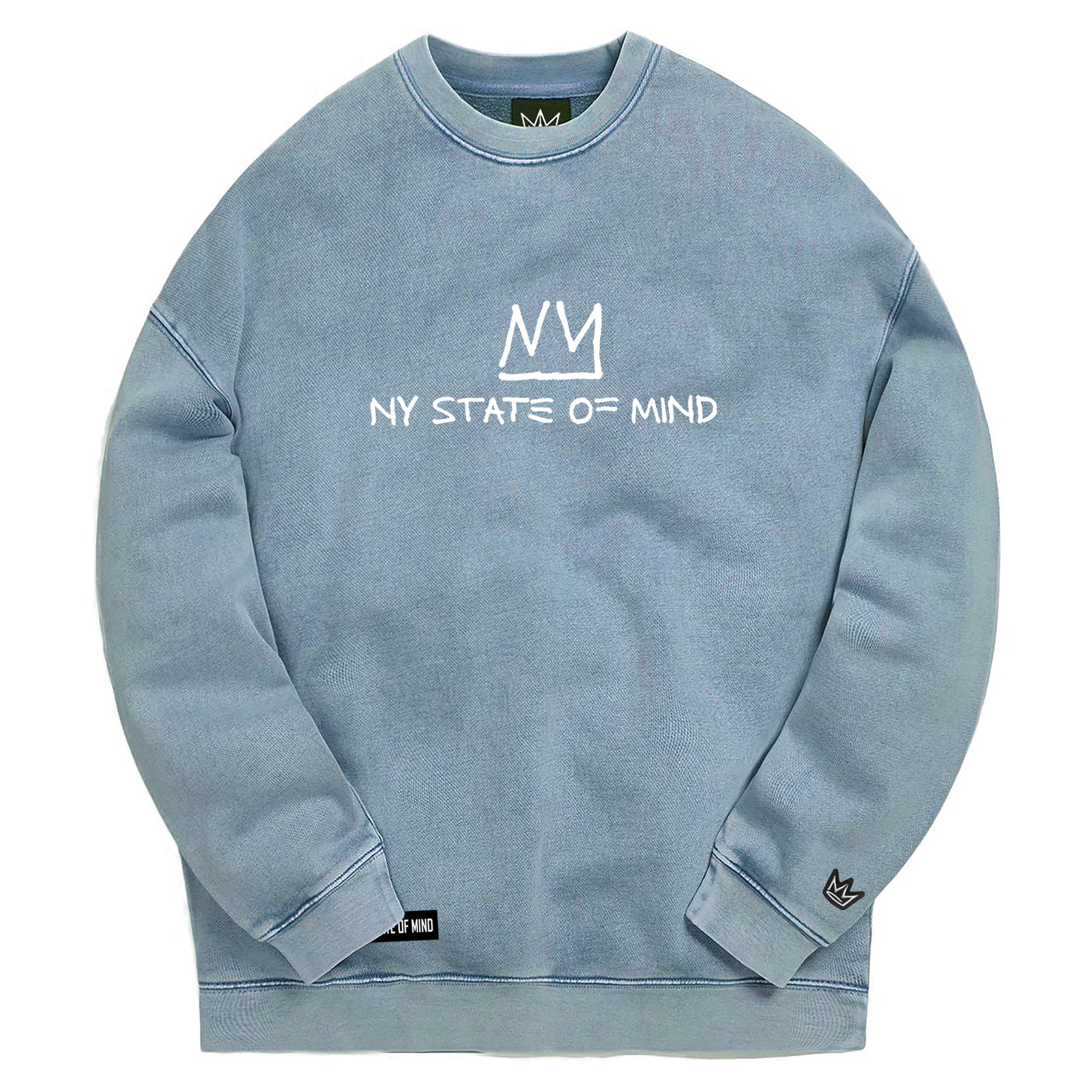 NY State of Mind Crewneck Sweatshirts Dusty Blue / Small Radiant Logo Crewneck Sweatshirt