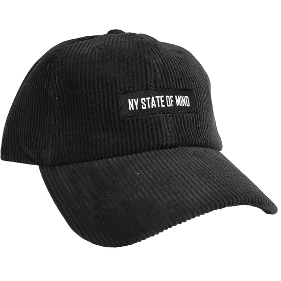 NY State of Mind® Dad Hats Black Corduroy Dad Hat