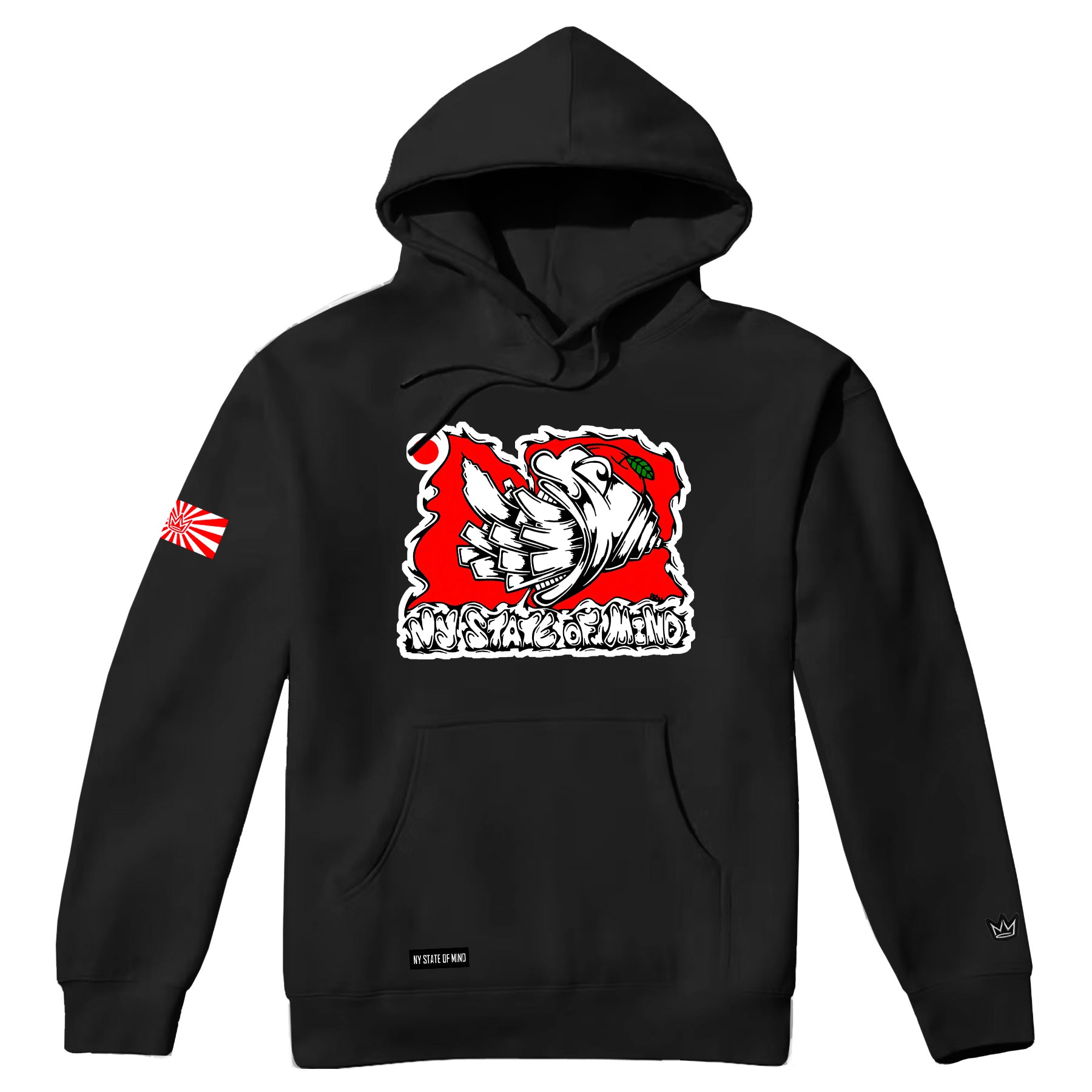 NY State of Mind Hooded Sweatshirt Black / XS Pesu Hoodie