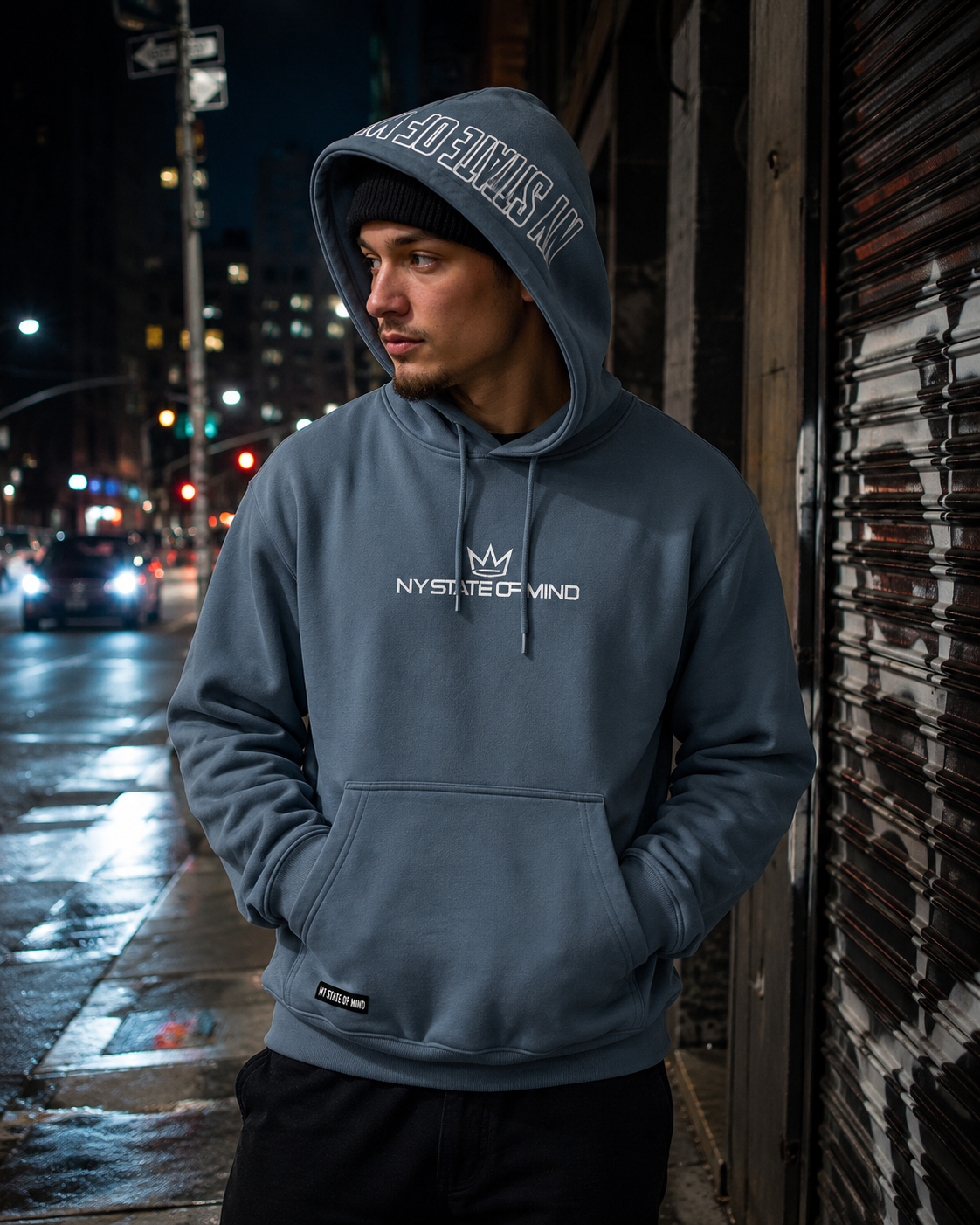 NY State of Mind Hooded Sweatshirt Elevate Heavy Hoodie