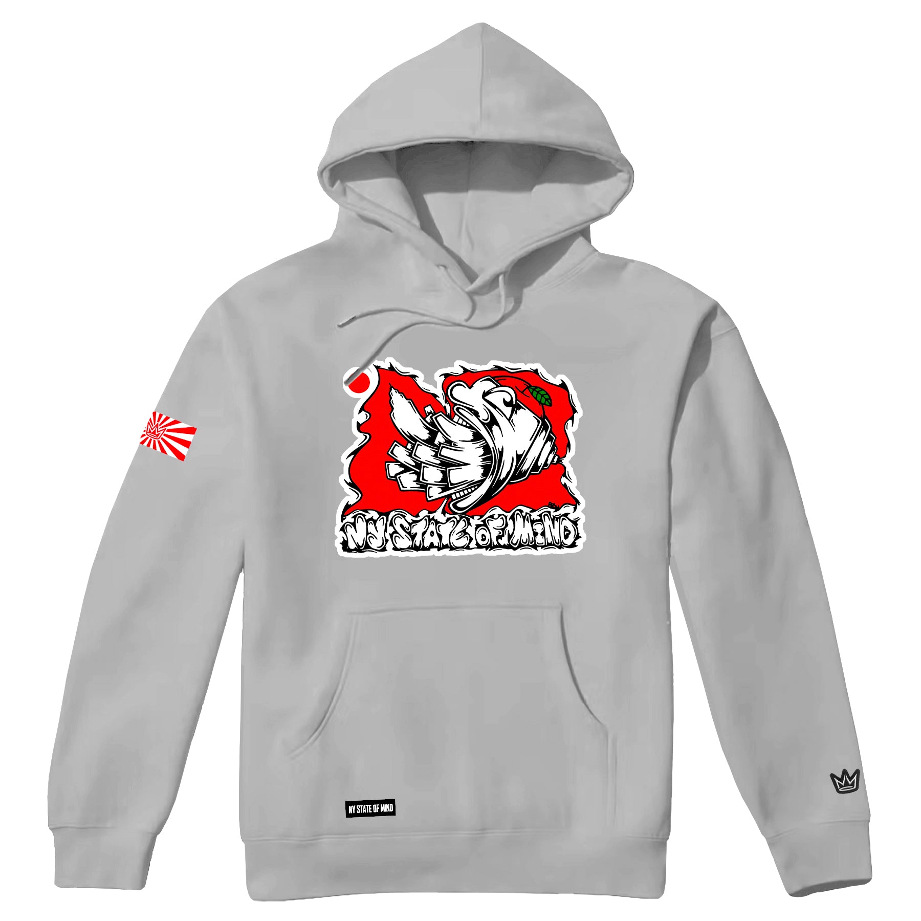 NY State of Mind Hooded Sweatshirt Grey / XS Pesu Hoodie