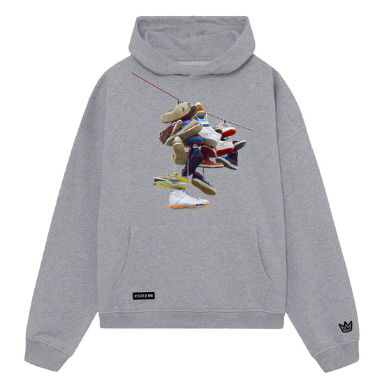 NY State of Mind Hooded Sweatshirt Heather Grey / X-Small Hanging Shoes Hoodie