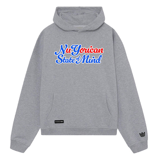 NY State of Mind Hooded Sweatshirt Heather Grey / X-Small NuYorican State of Mind Hoodie