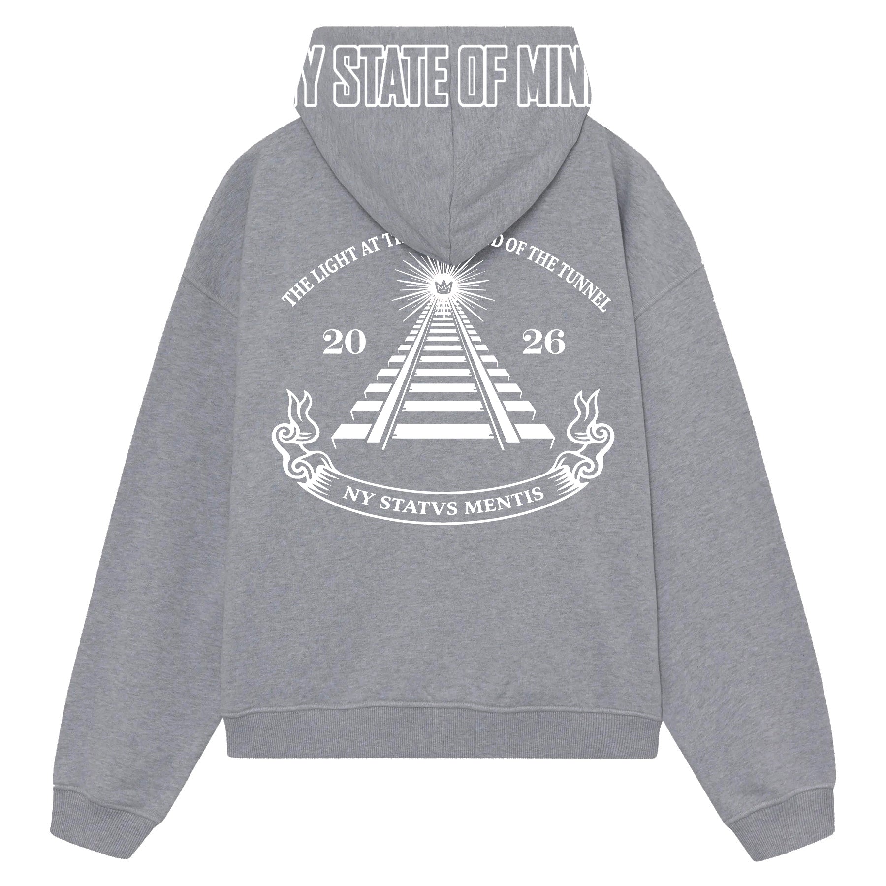 NY State of Mind Hooded Sweatshirt Heather Grey / X-Small The Light... Hoodie