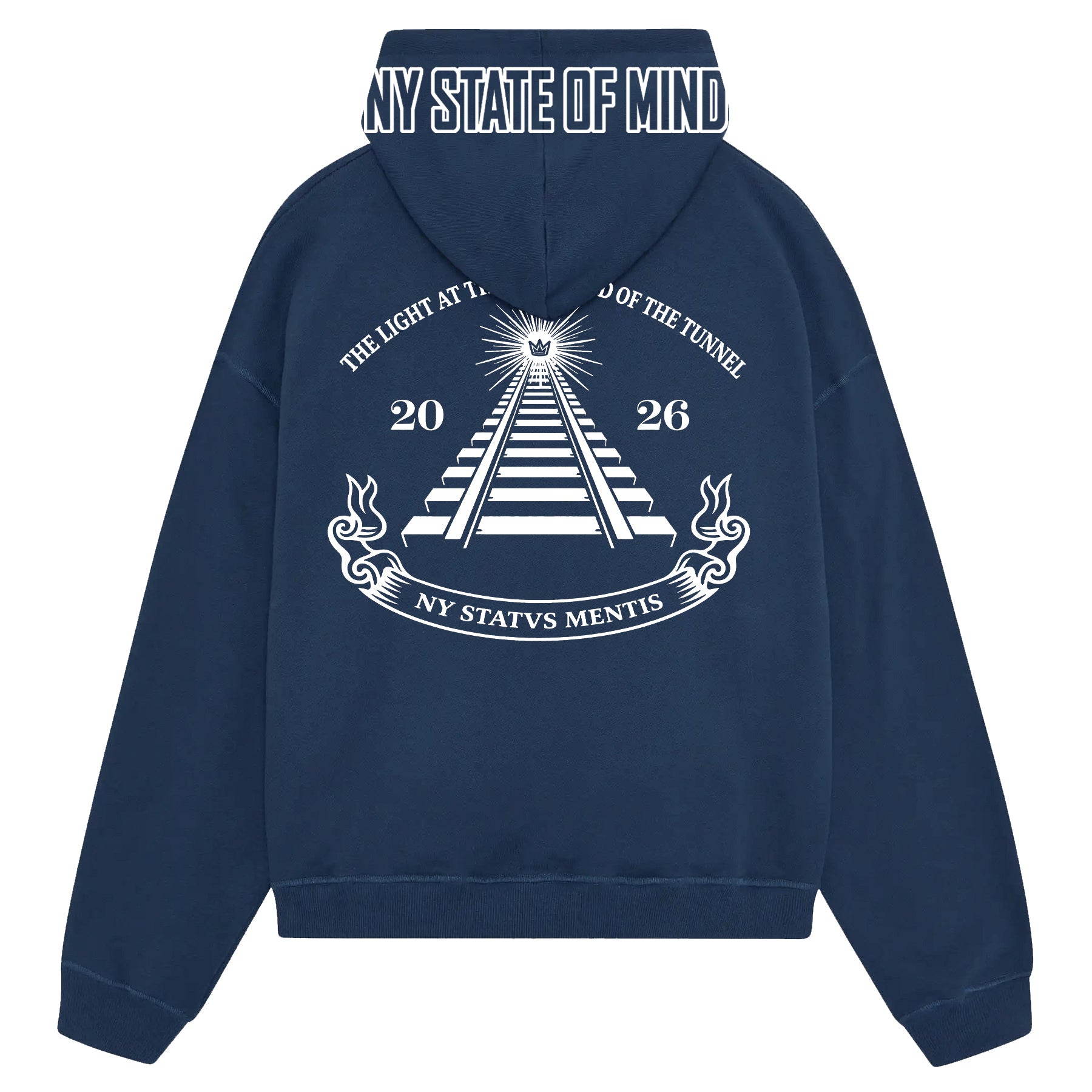 NY State of Mind Hooded Sweatshirt Navy / X-Small The Light... Hoodie