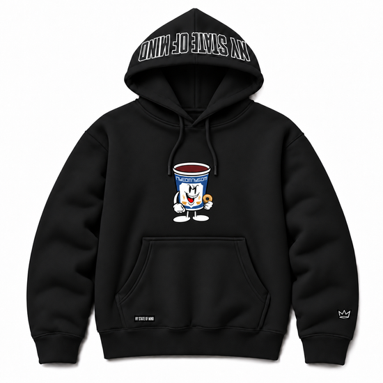 NY State of Mind Hooded Sweatshirts Black / Small Coffee & A Bagel Heavyweight Hoodie