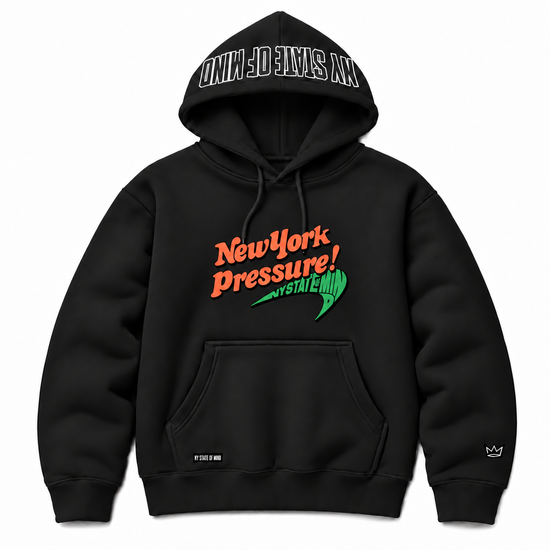 NY State of Mind Hooded Sweatshirts Black / Small New York Pressure Heavyweight Hoodie