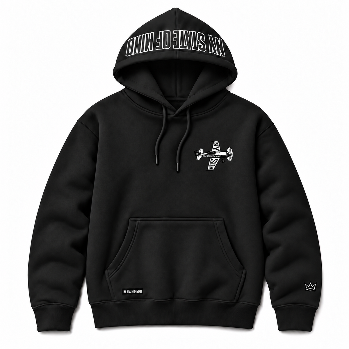 NY State of Mind Hooded Sweatshirts Black / Small Skywriter Heavyweight Hoodie