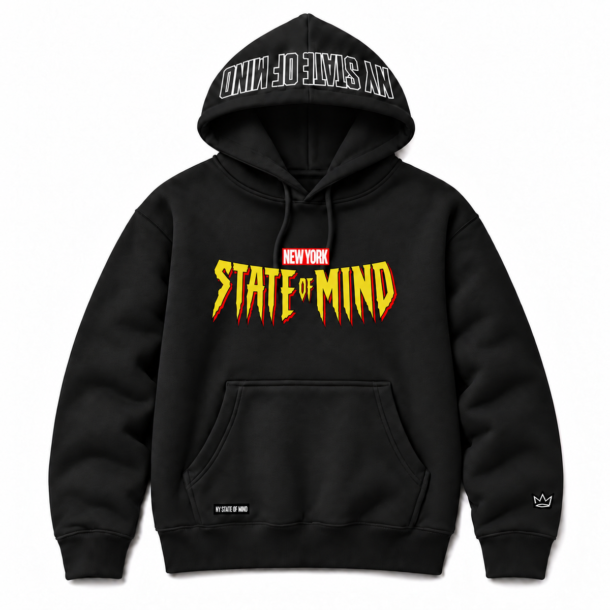 NY State of Mind Hooded Sweatshirts Black / Small Worldwide Web Heavyweight Hoodie