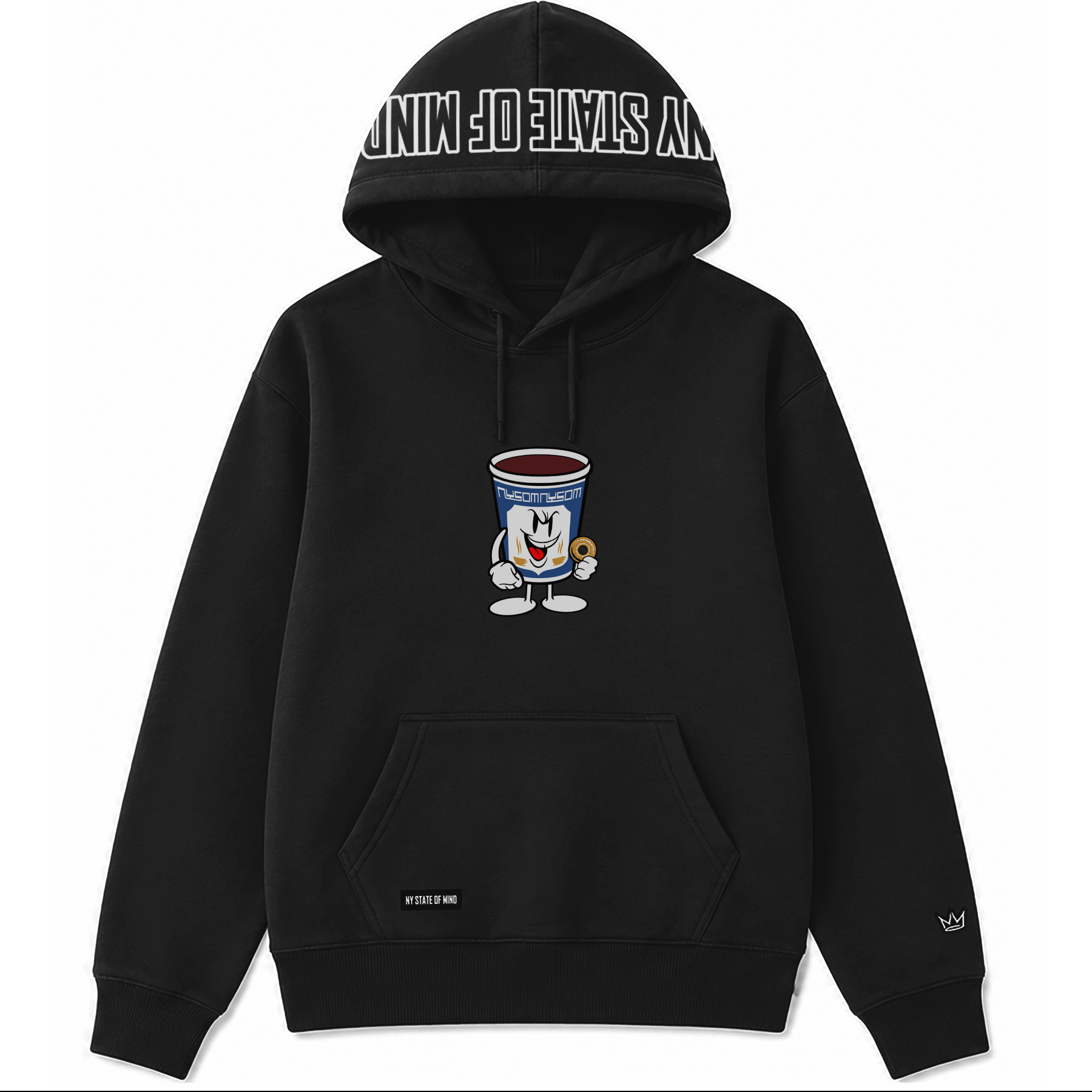 NY State of Mind Hooded Sweatshirts Black / X-Small Coffee & A Bagel Hoodie
