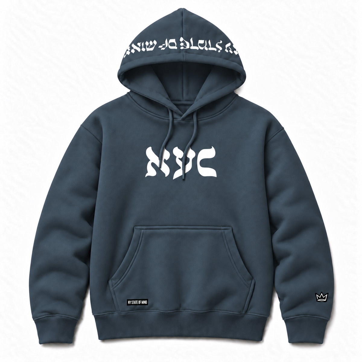 NY State of Mind Hooded Sweatshirts Blue Steel / Small L'Chaim NYC Heavyweight Hoodie