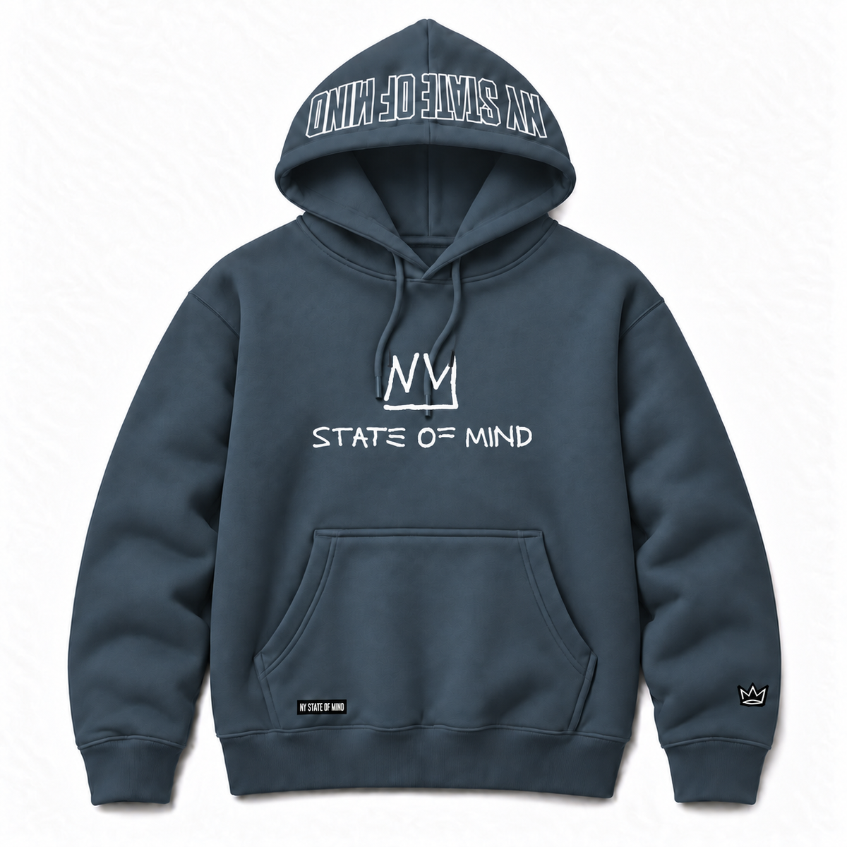 NY State of Mind Hooded Sweatshirts Blue Steel / Small Radiant Logo Heavyweight Hoodie