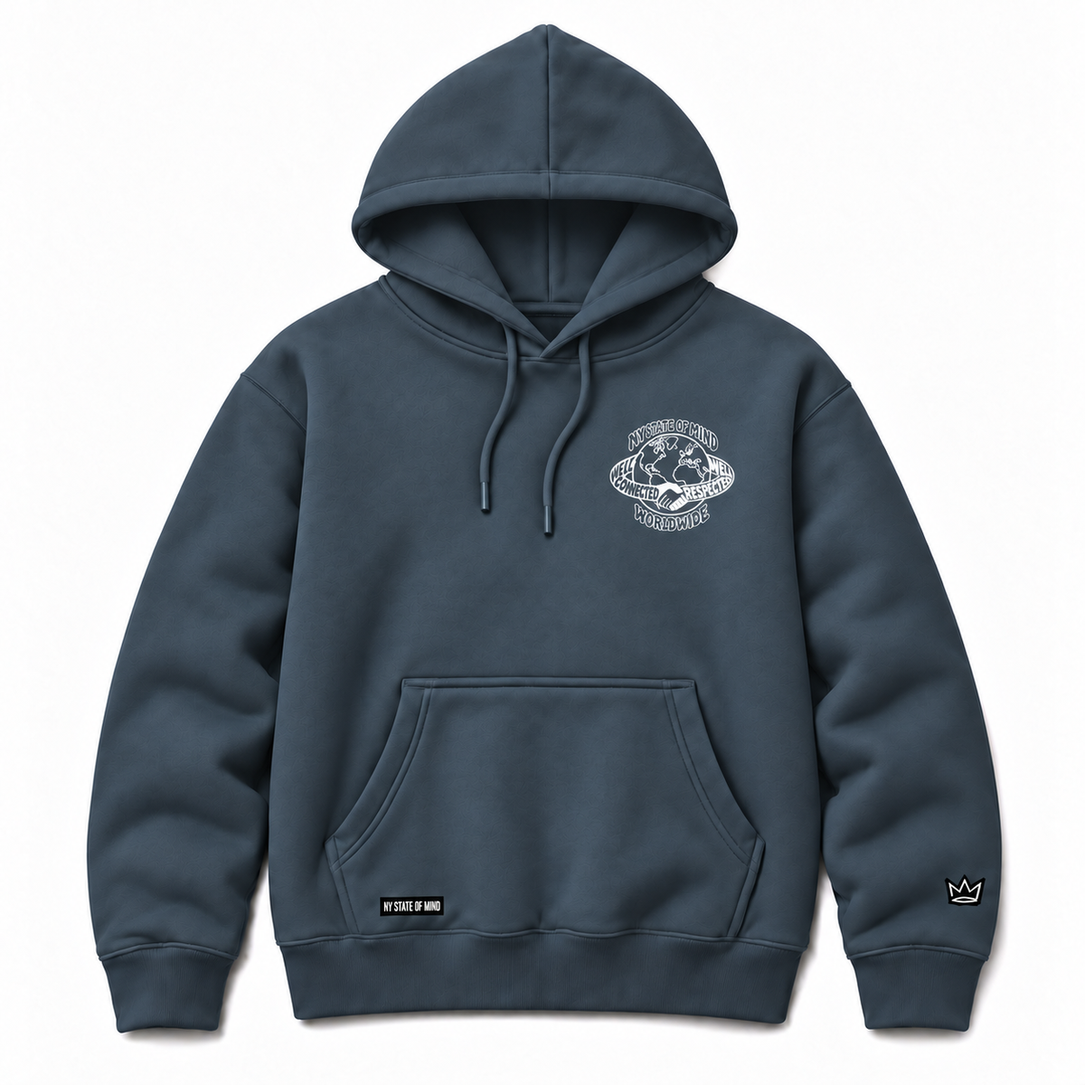 NY State of Mind Hooded Sweatshirts Blue Steel / Small Well Connected Heavyweight Hoodie