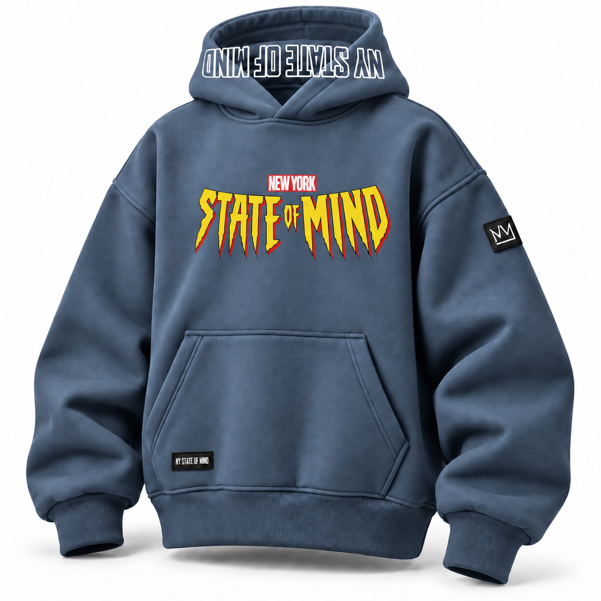 NY State of Mind Hooded Sweatshirts Blue Steel / Small Worldwide Web Heavyweight Hoodie
