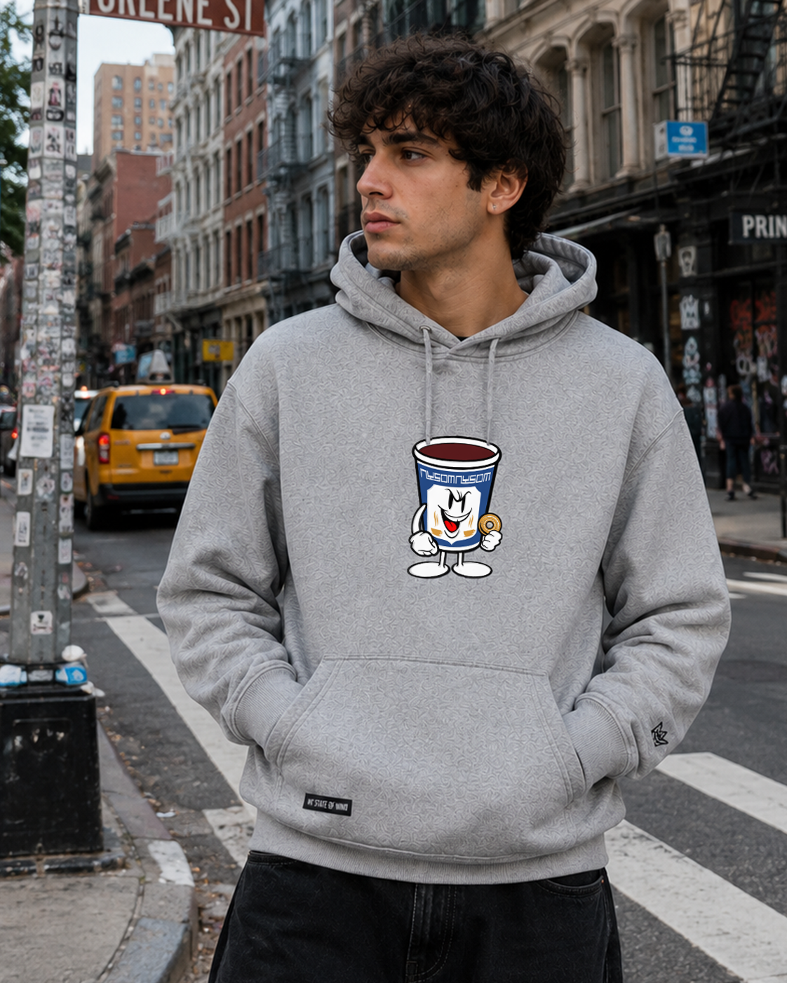 NY State of Mind Hooded Sweatshirts Coffee & A Bagel Hoodie