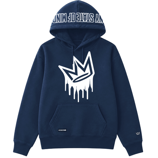 NY State of Mind Hooded Sweatshirts Dripping Crown Logo Hoodie