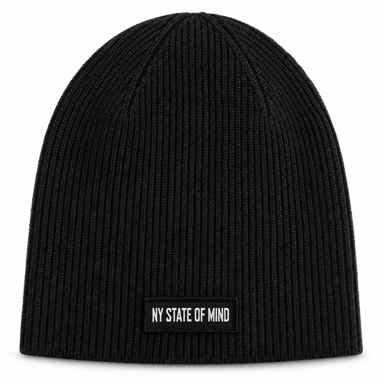 NY State of Mind Knit Beanies Black Vegan Cashmere Scully