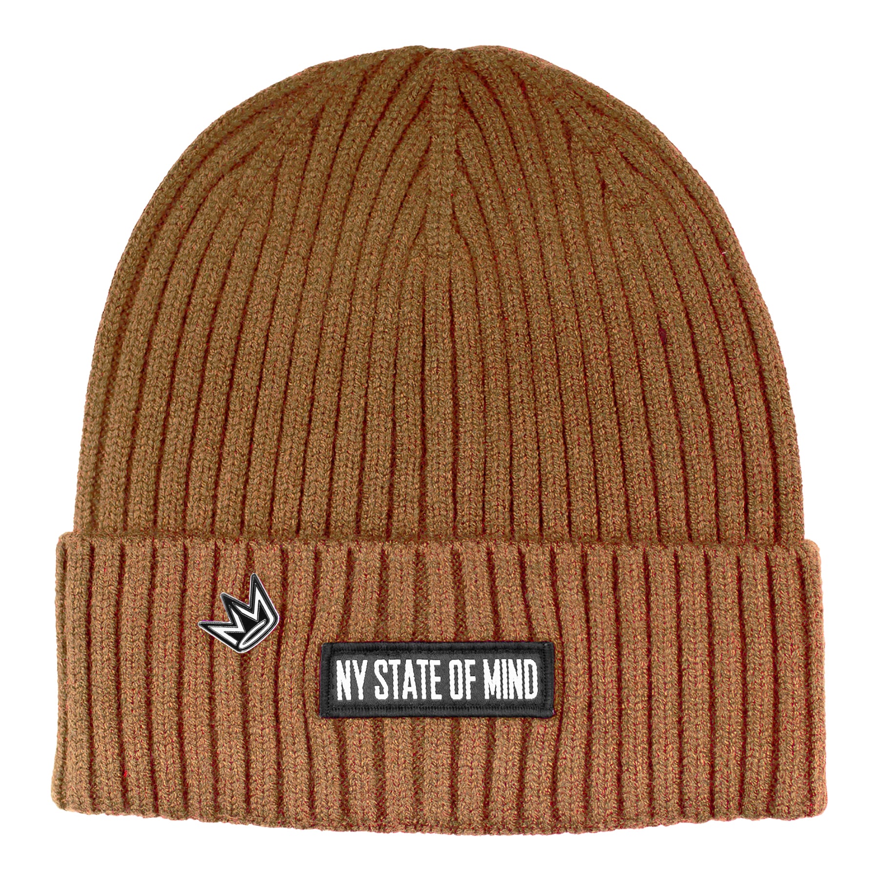 NY State of Mind Knit Beanies Brown Vegan Cashmere Beanie