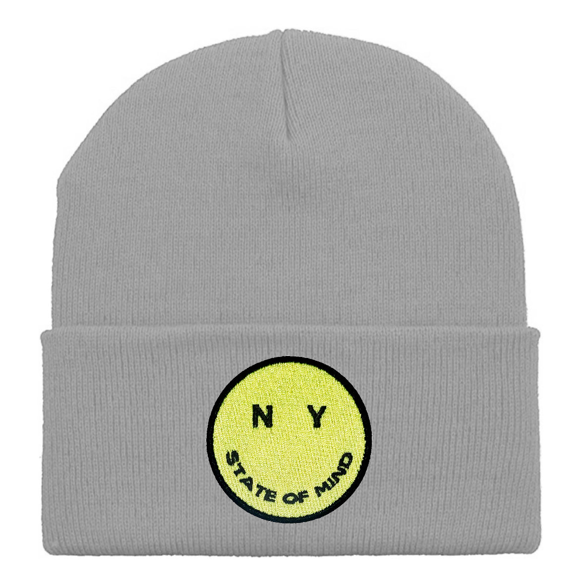 NY State of Mind Knit Beanies Grey Have A NYC Day Knit Beanie