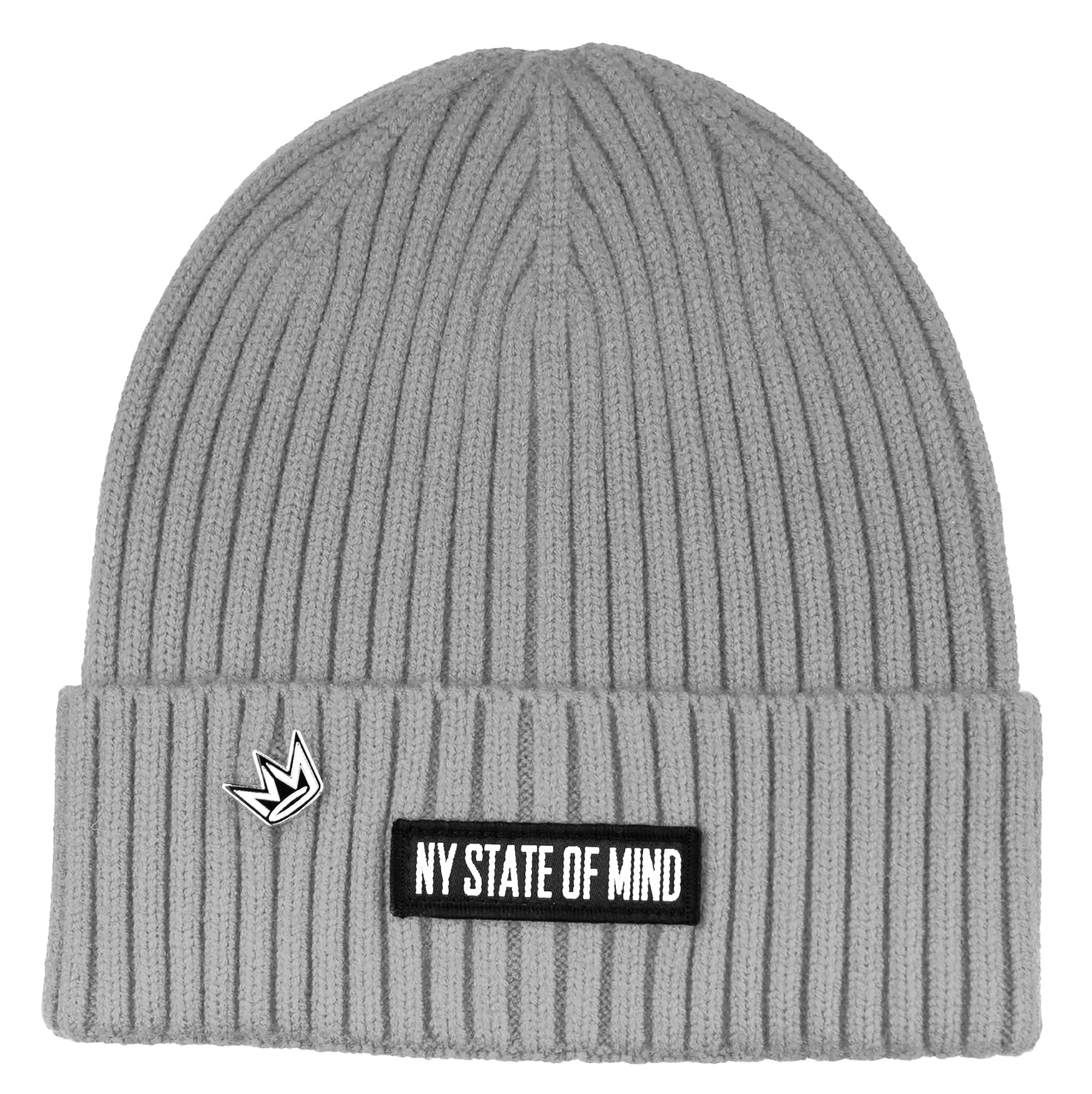 NY State of Mind Knit Beanies Grey Vegan Cashmere Beanie