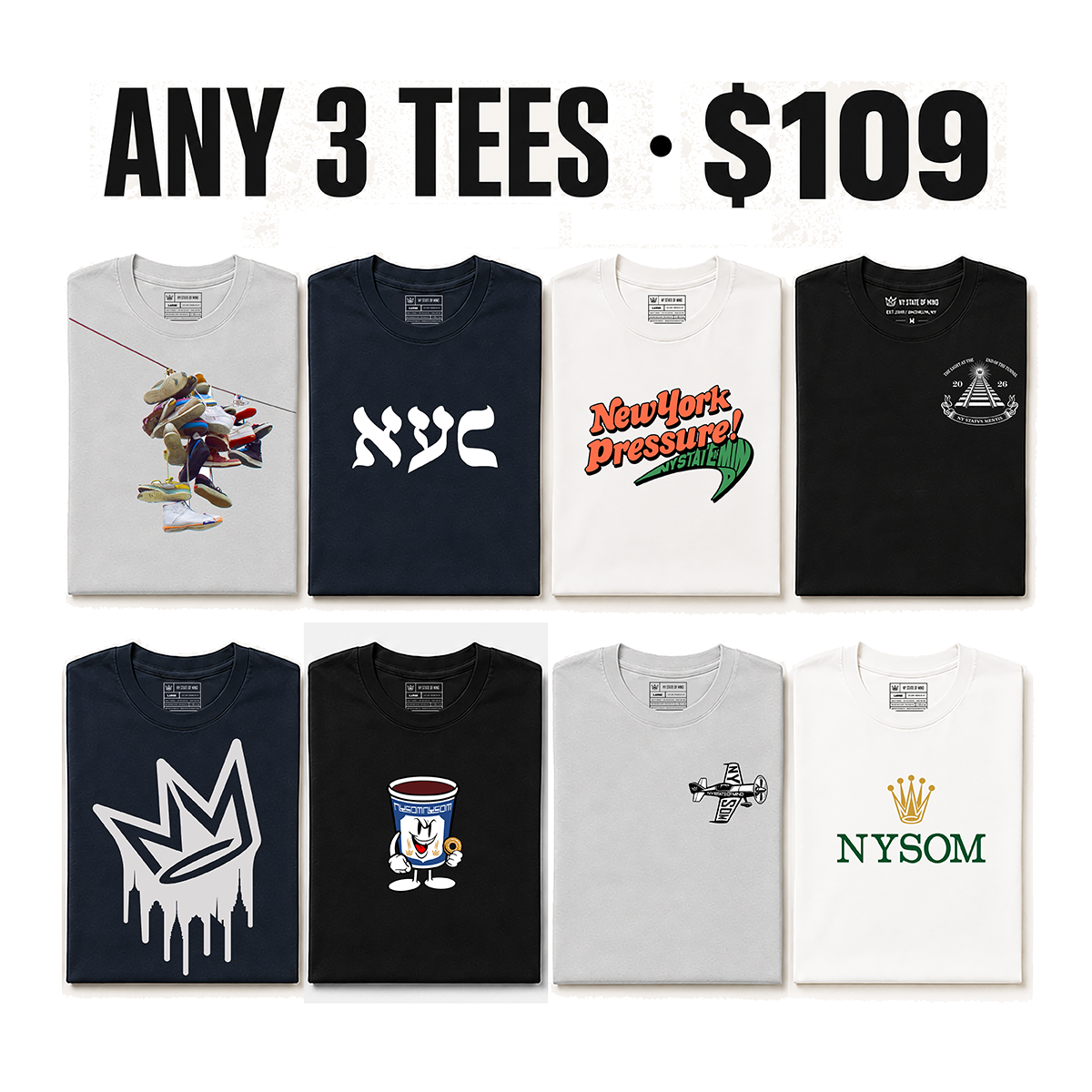 NY State of Mind® product 3 Tee Bundle - $109