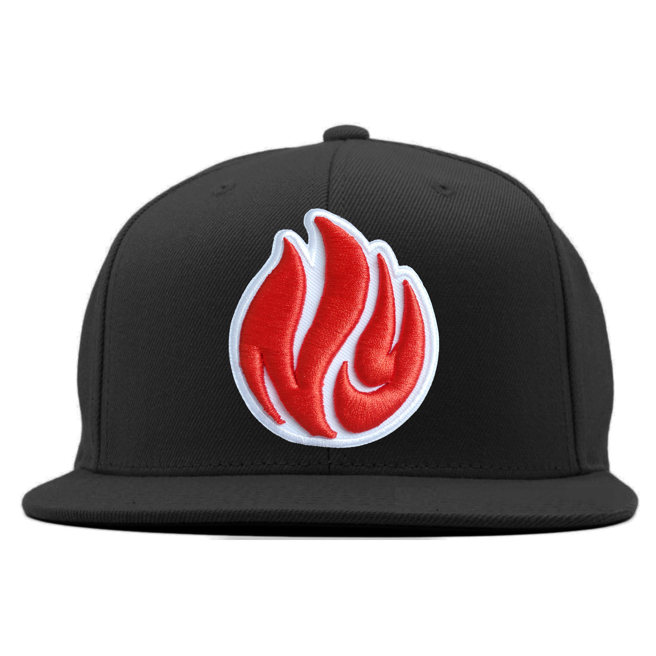 NY State of Mind® Snapback Hats Black NY Flame Snapback Hat