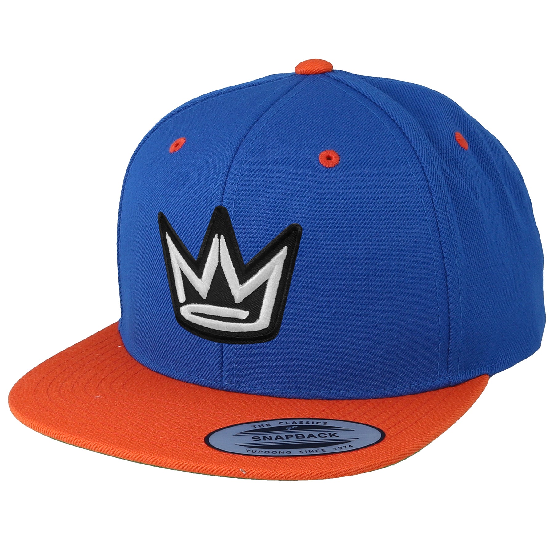 NY State of Mind® Snapback Hats Royal/Orange Crown Logo Snapback Hat