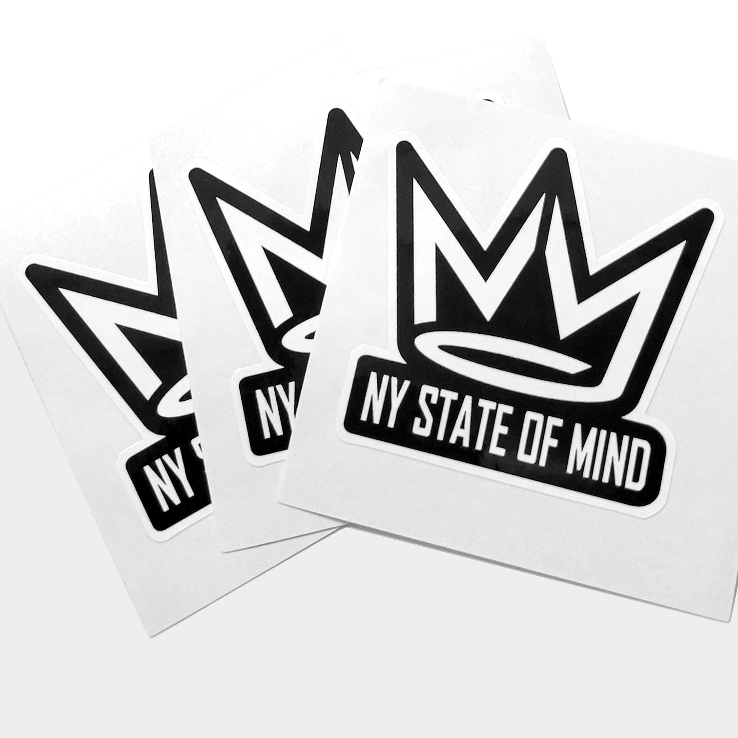 NY State of Mind Stickers Crown Logo Stickers x 3