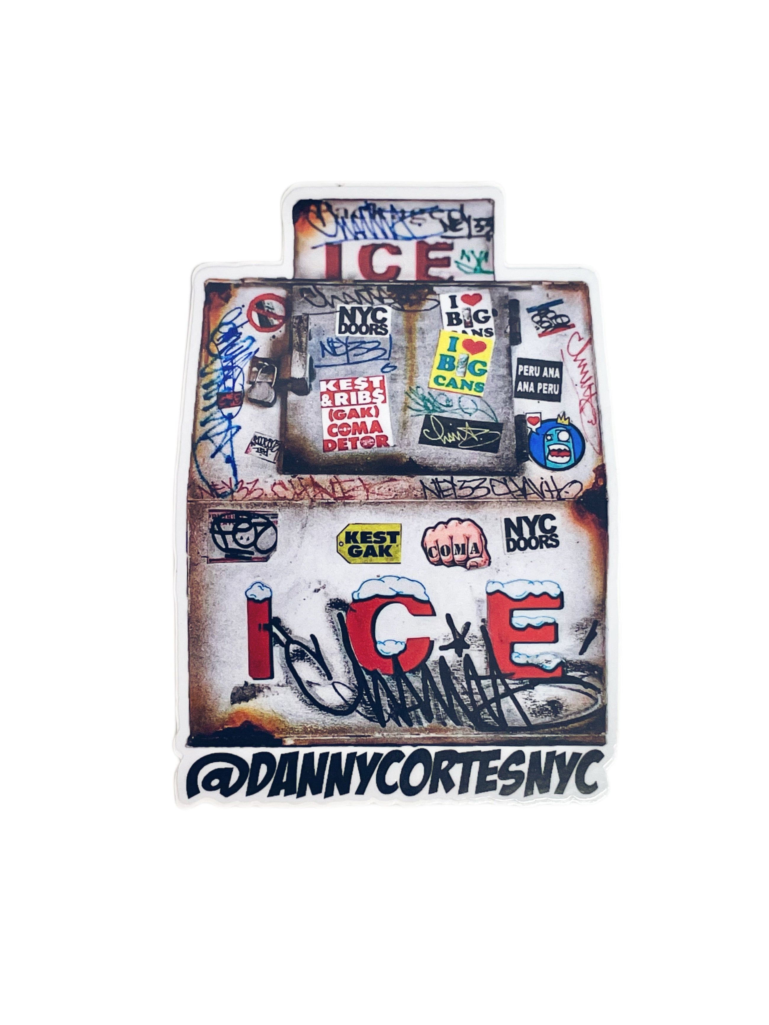 NY State of Mind® Stickers Ice Box Sticker by Danny Cortes