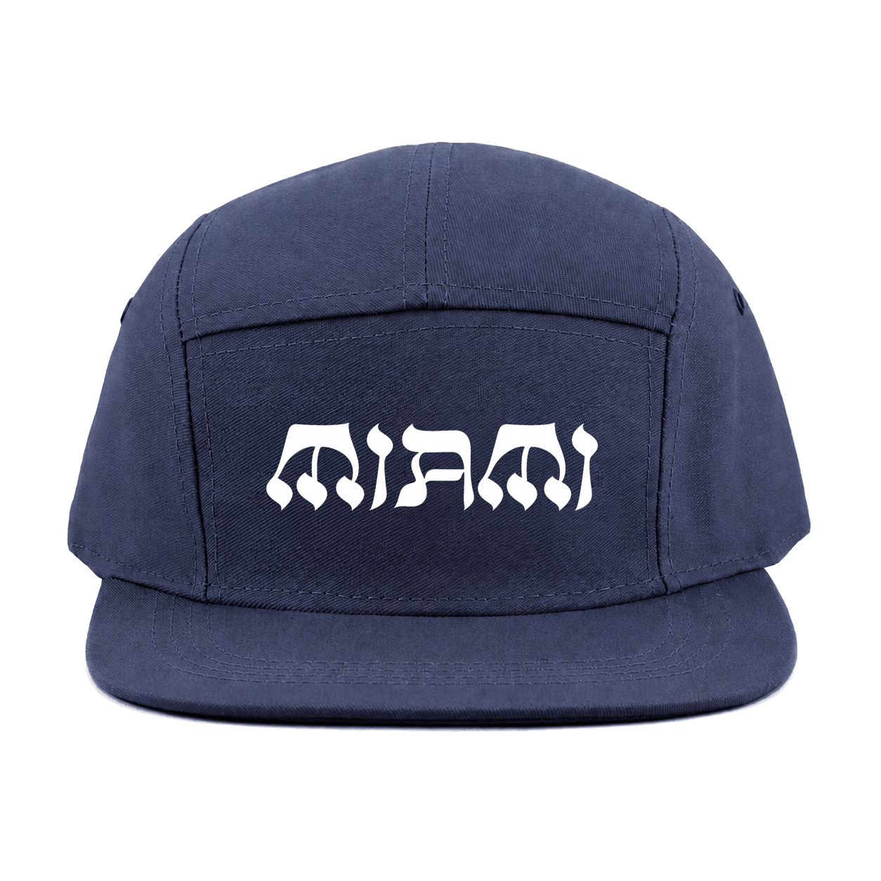 NY State of Mind® Strapback Hats Black L'Chaim MIAMI 5 Panel Hat