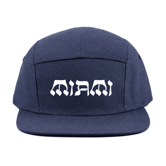 NY State of Mind® Strapback Hats Black L'Chaim MIAMI 5 Panel Hat