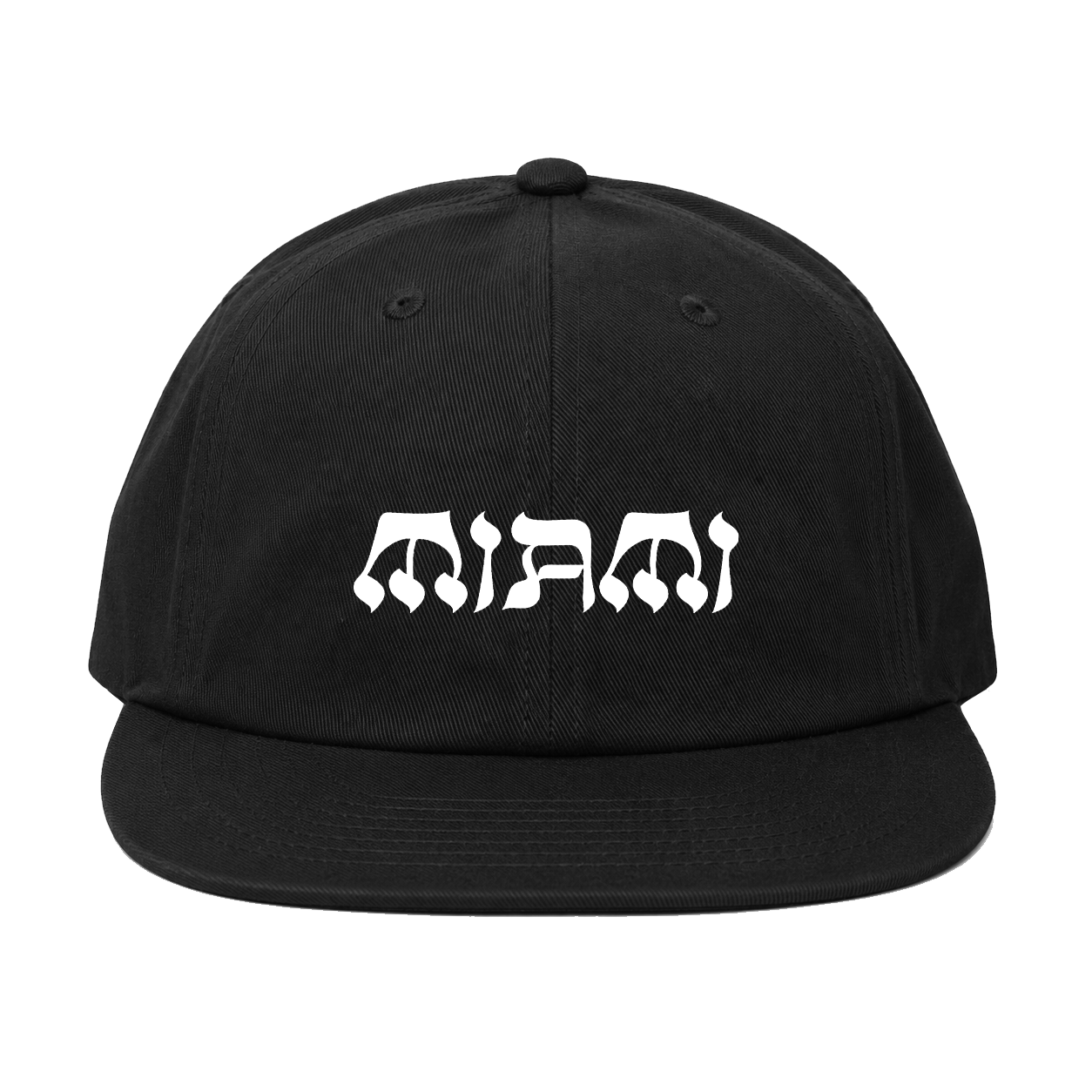 NY State of Mind® Strapback Hats Black L'Chaim MIAMI Strapback Hat
