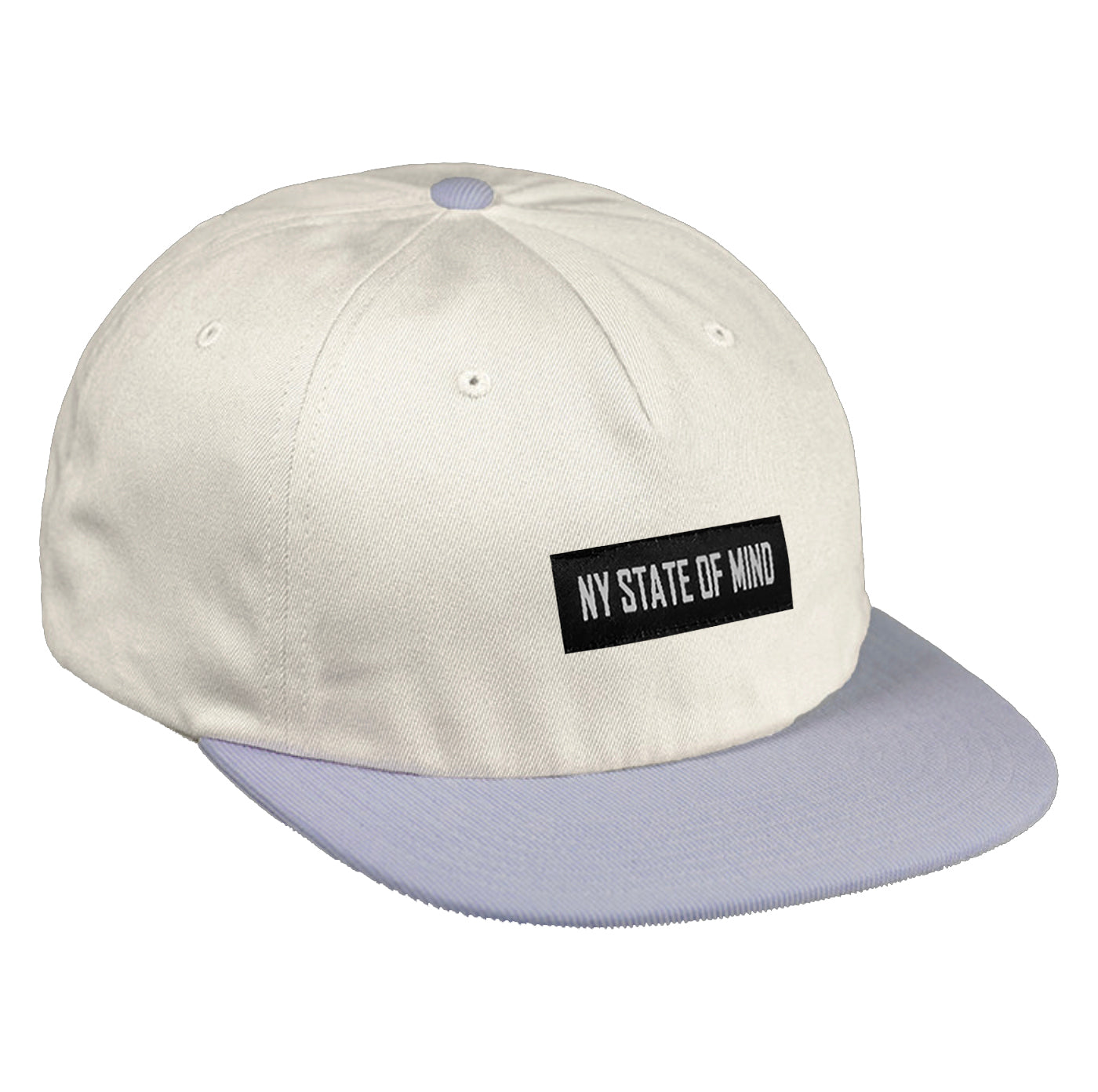 NY State of Mind Strapback Hats Egg Shell / Lilac Avenue Strapback Hat