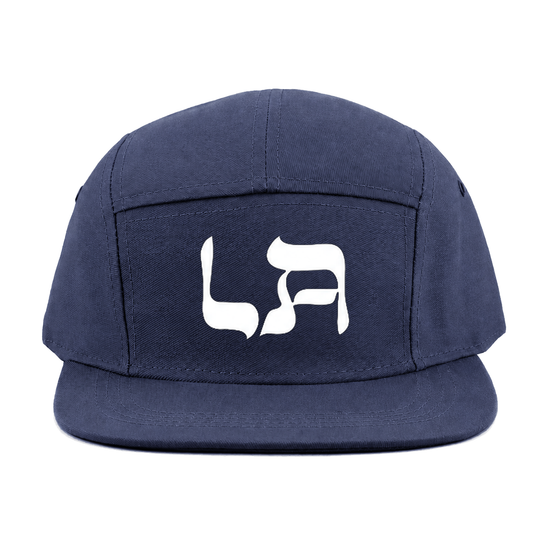 NY State of Mind® Strapback Hats Navy L'Chaim LA 5 Panel Hat