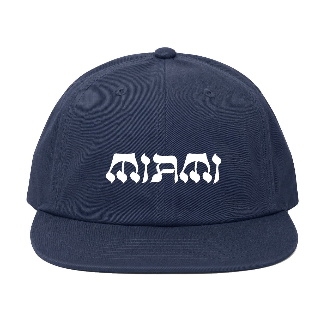 NY State of Mind® Strapback Hats Navy L'Chaim MIAMI Strapback Hat