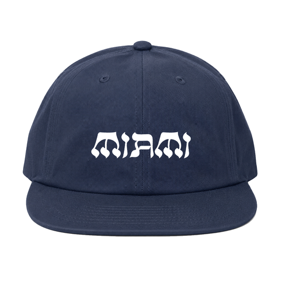 NY State of Mind® Strapback Hats Navy L'Chaim MIAMI Strapback Hat