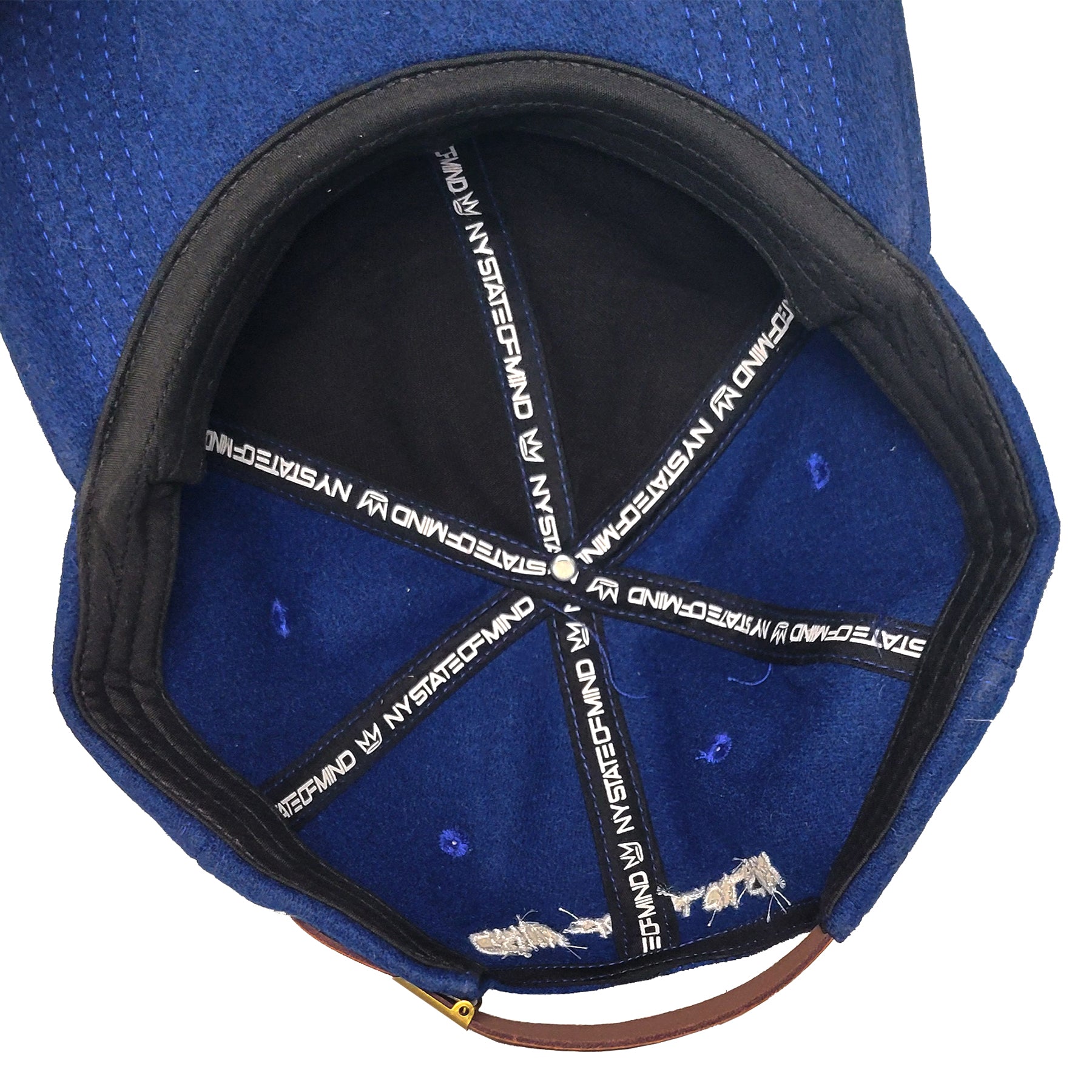 NY State of Mind® Strapback Hats Navy Wool L'Chaim NYC Strapback Hat