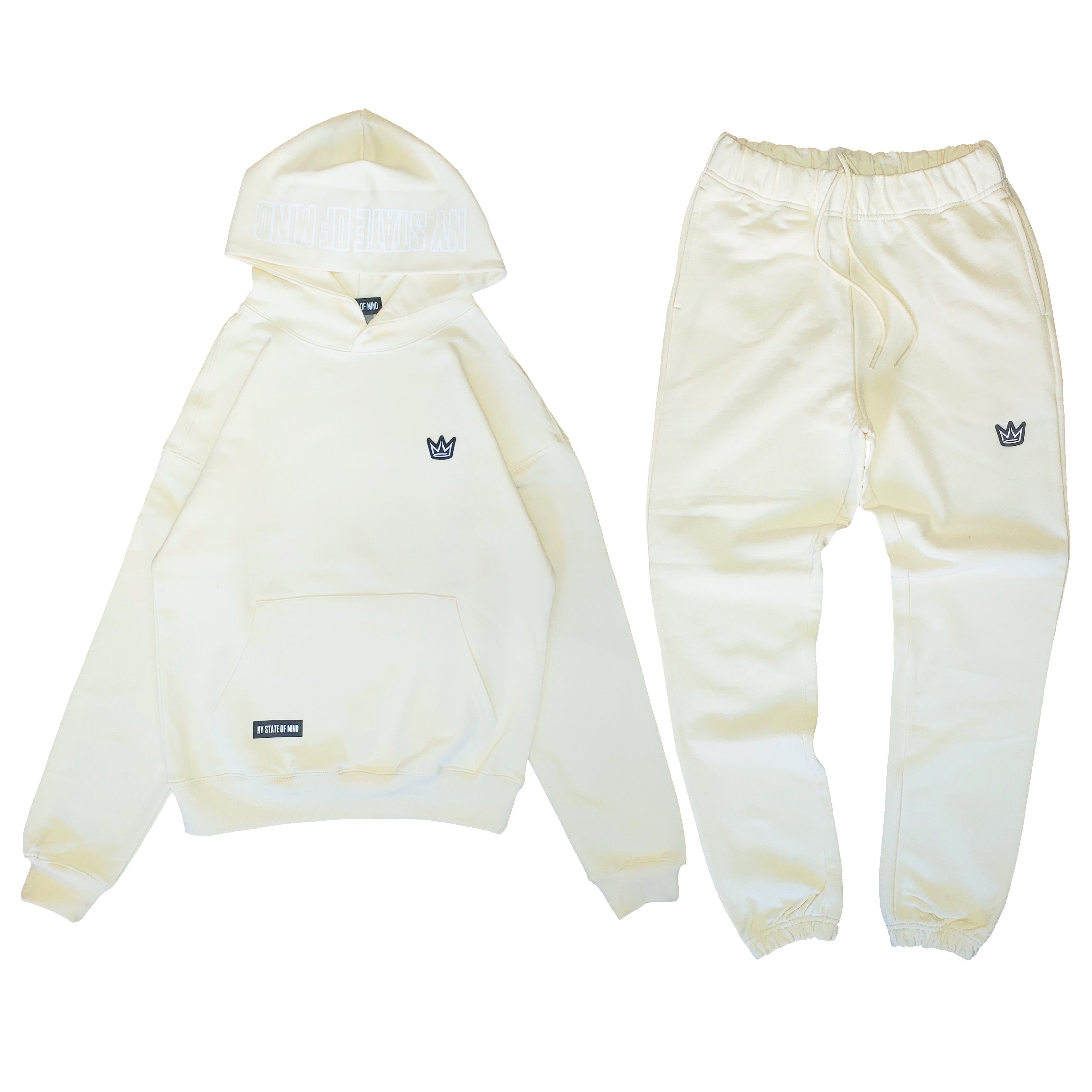 NY State of Mind Sweatsuits Cream / Small French Terry Sweatsuit