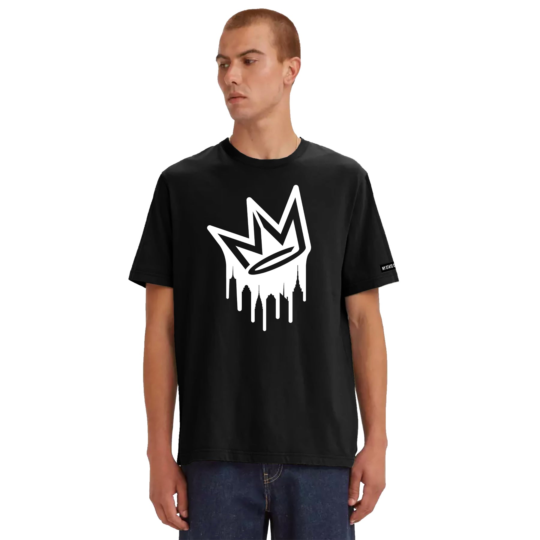 NY State of Mind T-Shirts Dripping Crown Logo Tee
