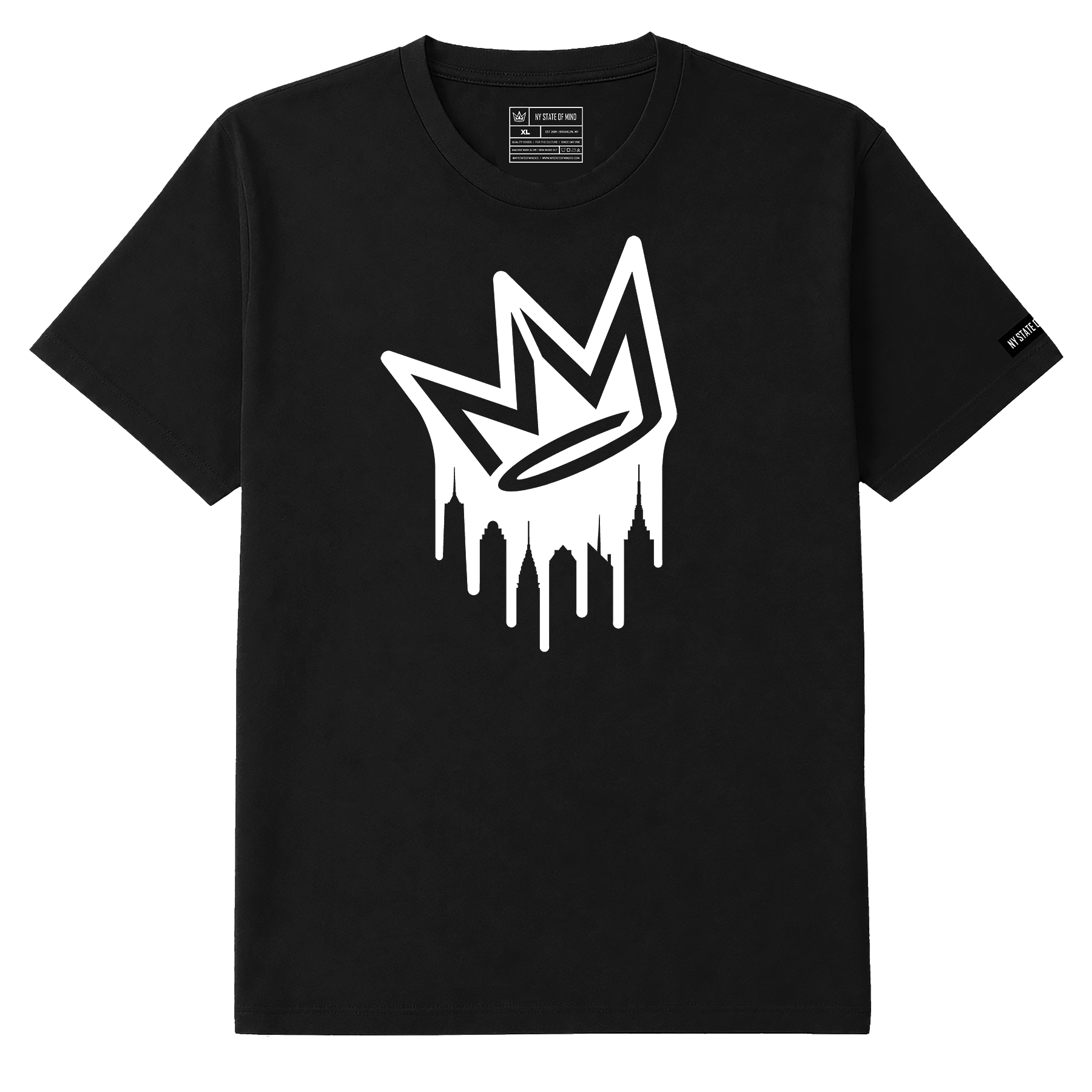 NY State of Mind T-Shirts Dripping Crown Logo Tee