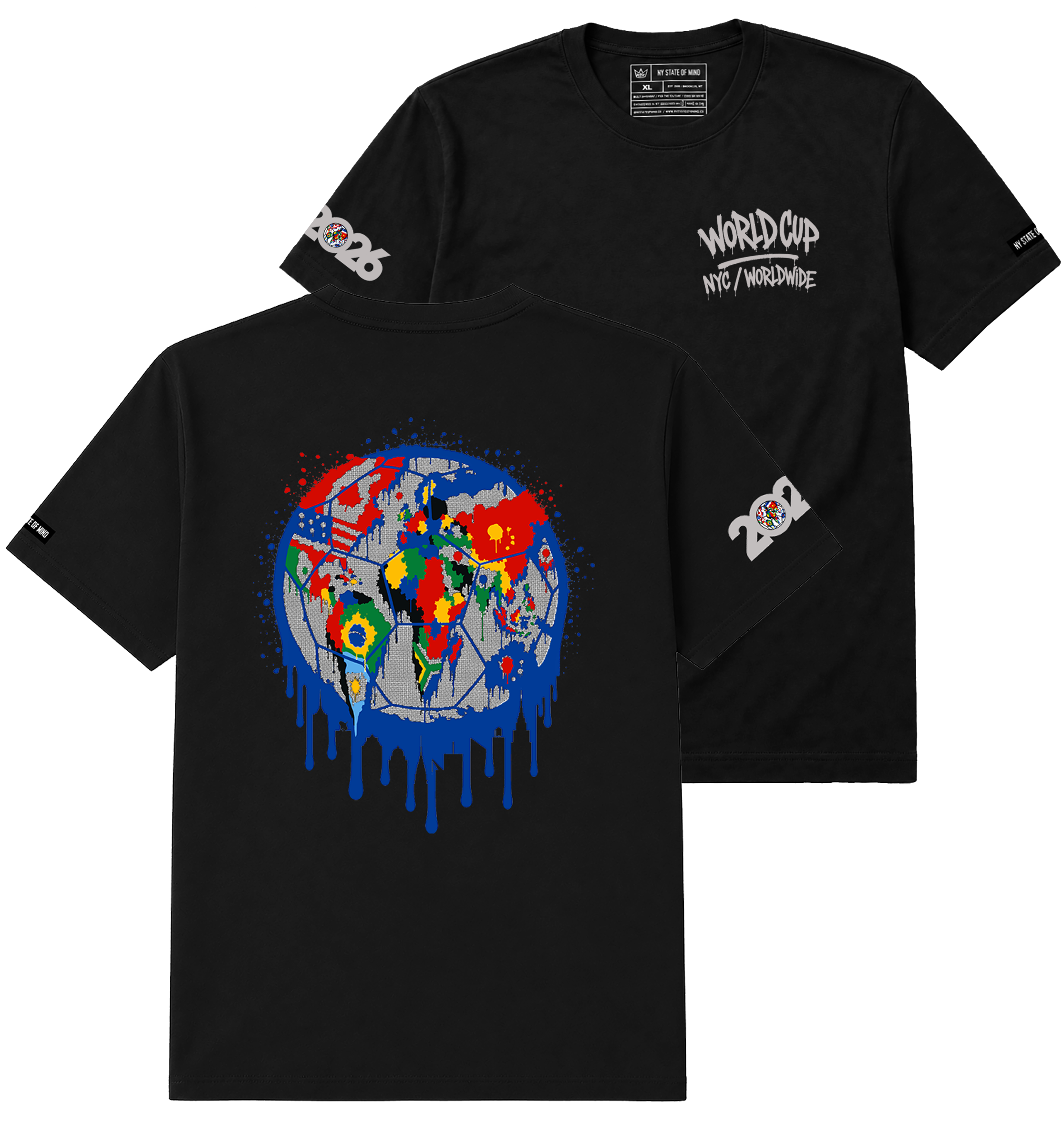 NY State of Mind T-Shirts Worldwide Drip 2 Tee