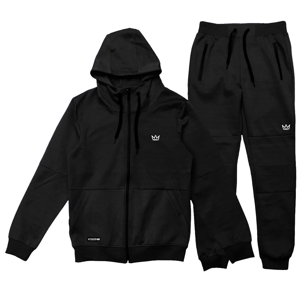 NY State of Mind Tracksuits Small / Black Tech Fleece Tracksuit